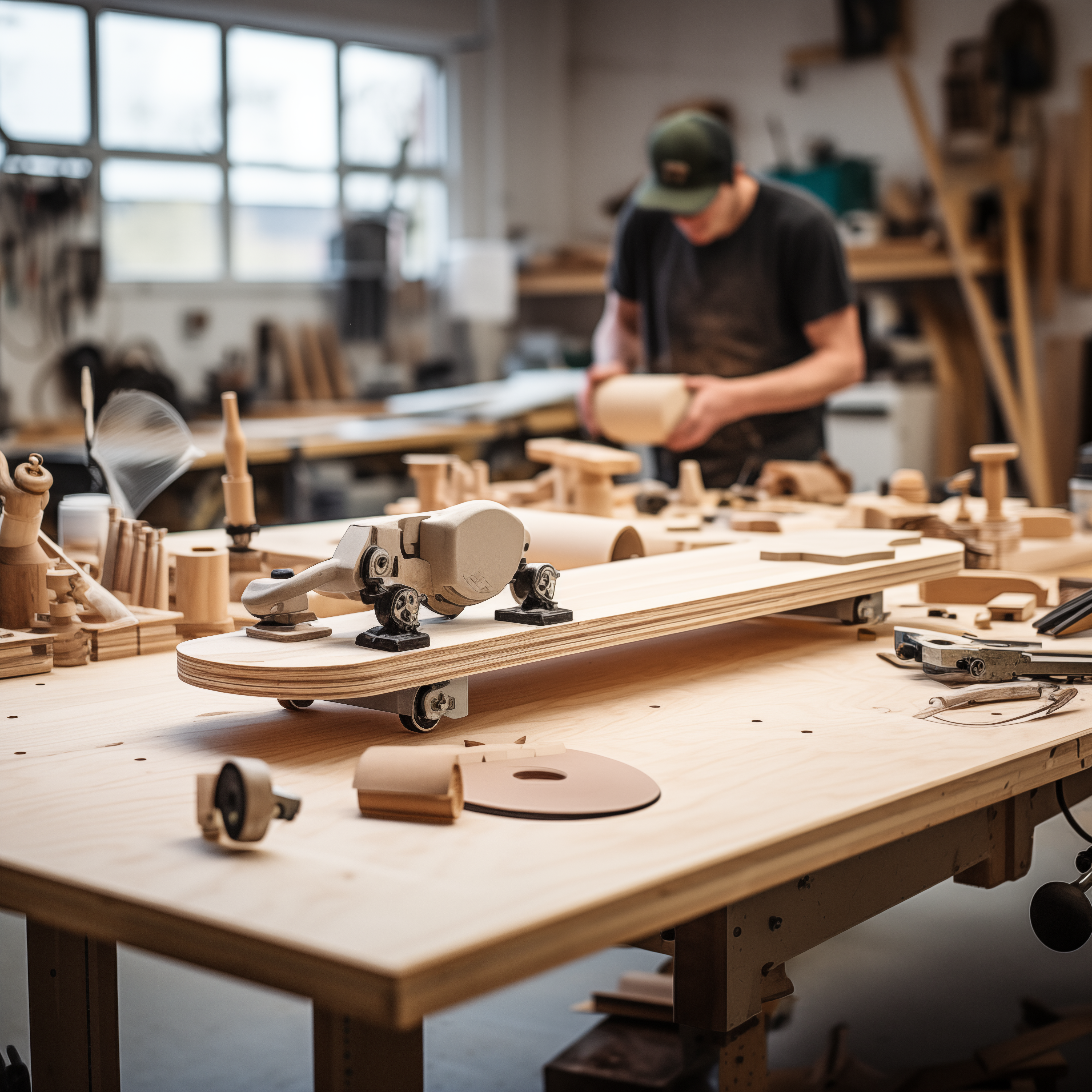 Inside the woodworking workshop at Causton Boardcraft